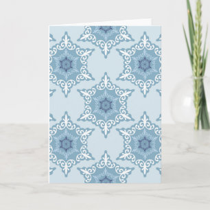 Ditsy Snowflake pattern backgrounds textures Card