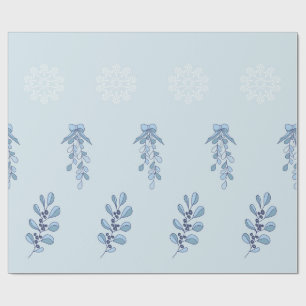 Ditsy Snowflake pattern backgrounds textures Wrapping Paper
