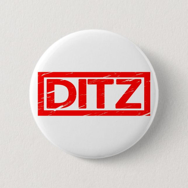 Ditz Stamp 6 Cm Round Badge (Front)
