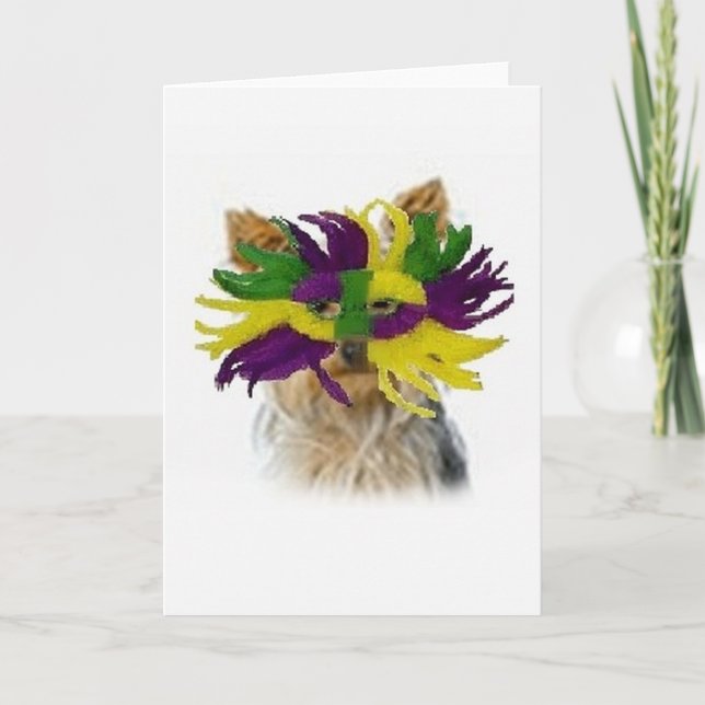 Ditzy Dogs~Original Notecard~Yorkie Card (Front)