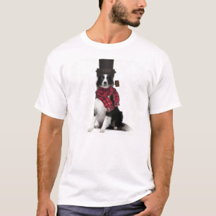 Ditzy Dogs~Original Tee~Border Collie~Winter T-Shirt