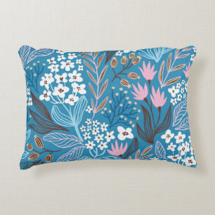 Ditzy Floral: Vintage Spring Design. Decorative Cushion