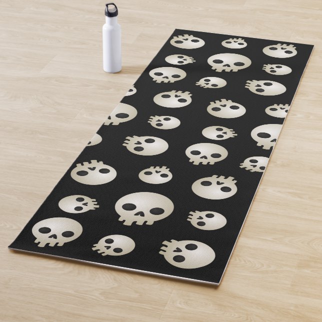 Ditzy Skulls Yoga Mat (In Situ)