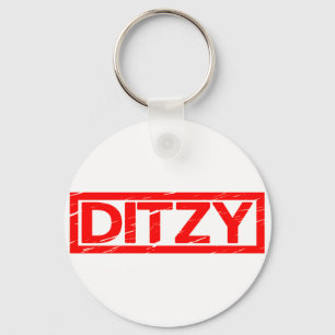 Ditzy Stamp Key Ring