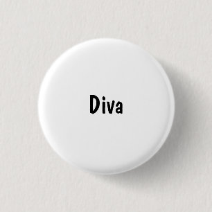 Diva 3 Cm Round Badge