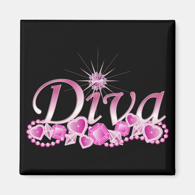 Diva Bling Magnet (Front)