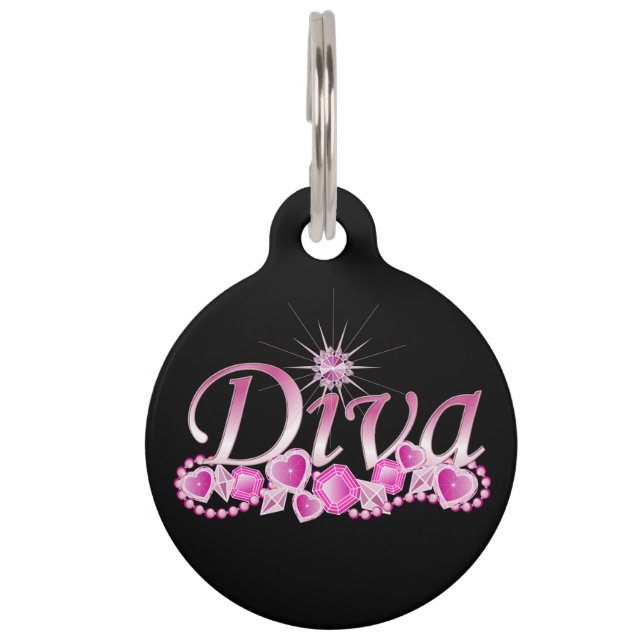 Diva Bling Pet Tag (Front)