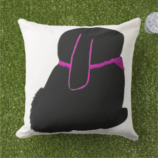 Diva bunny with sparkle cushion