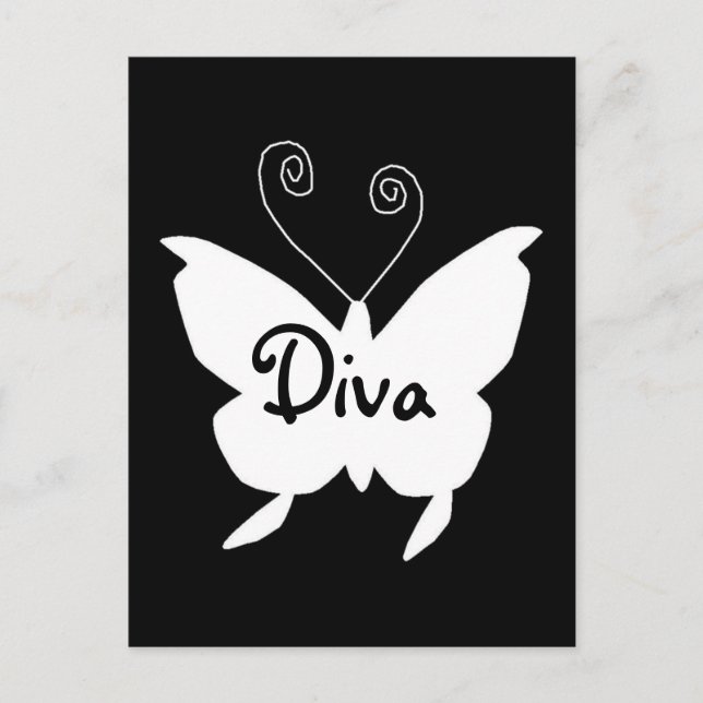 Diva Butterfly I Postcard (Front)
