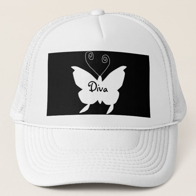 Diva Butterfly I Trucker Hat (Front)