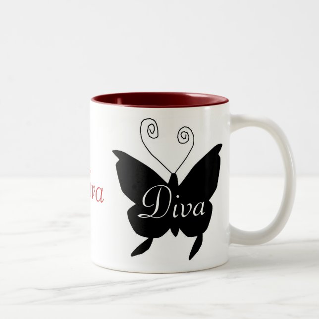 Diva Butterfly Mug (Right)