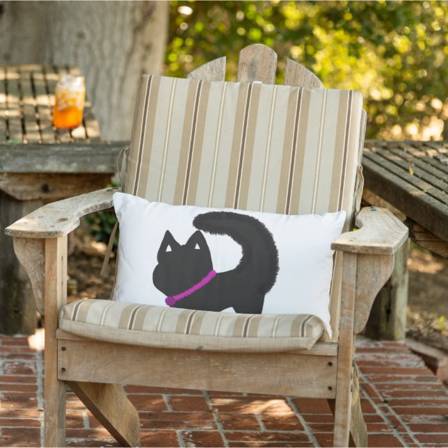 Diva cat with sparkle lumbar cushion (Chair)