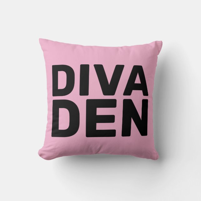 DIVA DEN PINK THROW PILLOWS (Front)