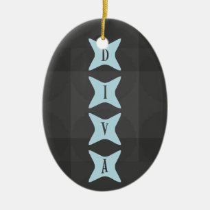 DIVA: Divinely inspired victorious attitude Ceramic Tree Decoration