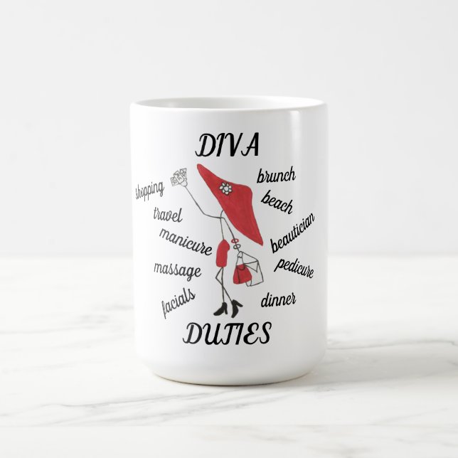 DIVA DUTIES COFFEE MUG (Center)