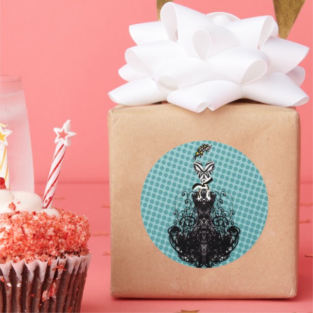 Diva Fashion Sticker - Blue Dots (Party)