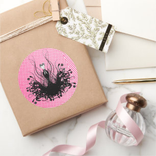 Diva Fashion Sticker - Raspberry Hot Bright Pink