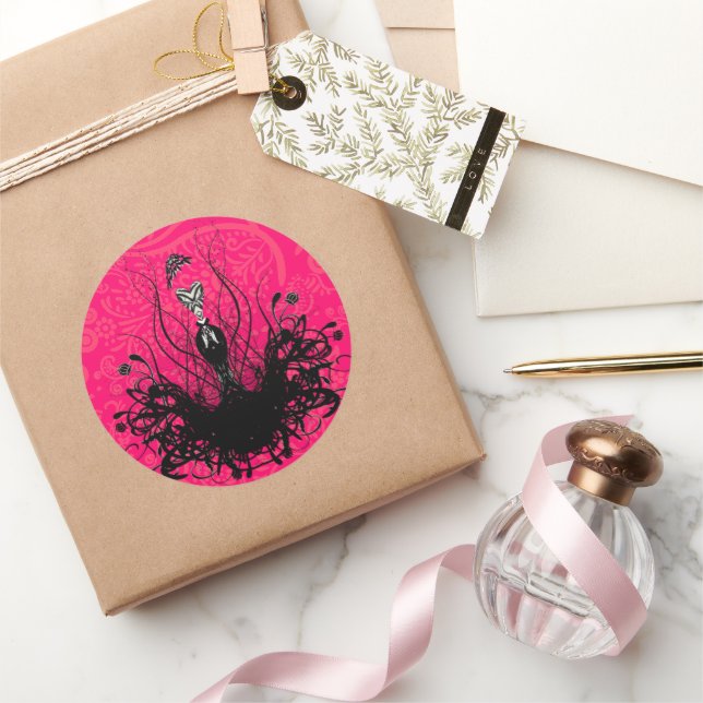 Diva Fashion Sticker - Raspberry Hot Bright Pink (Gifting)