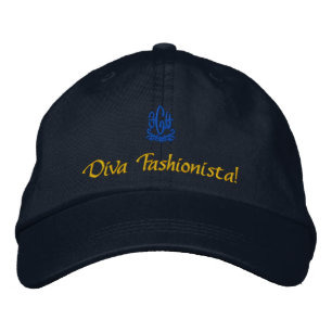 Diva Fashionista Embroidered Hat
