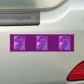 Diva Fashionista In Blue Bumper Sticker (On Car)