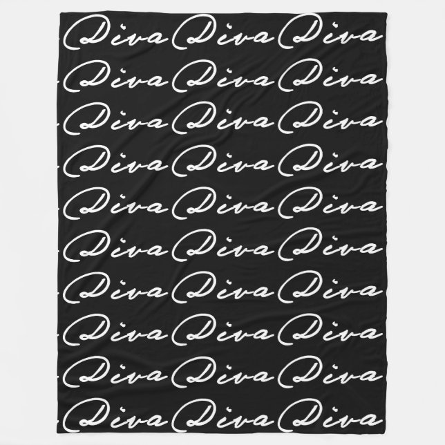 "DIVA" FLEECE BLANKET (Front)