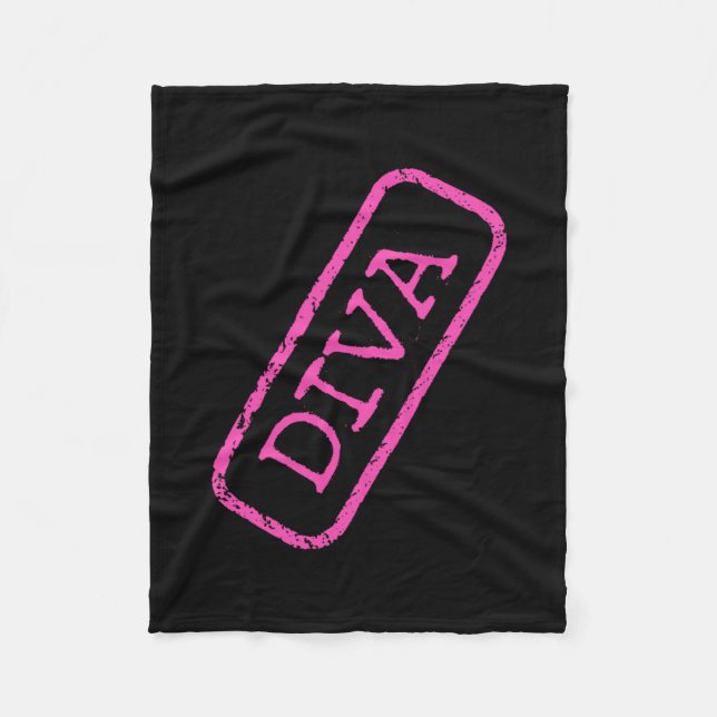 "DIVA" Fleece Blankets (Front)
