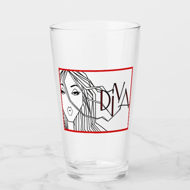 “DIVA” GLASS (Front)
