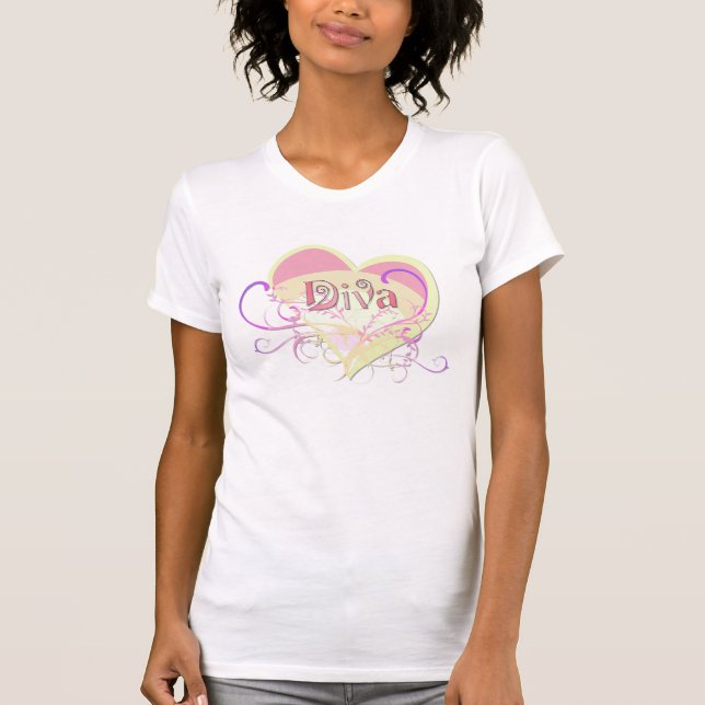 Diva Heart T-Shirt (Front)