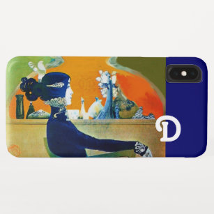 DIVA IN BLUE ,BEAUTY FASHION MONOGRAM iPhone XS MAX CASE