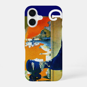 DIVA IN BLUE ,BEAUTY FASHION MONOGRAM iPhone 16 CASE