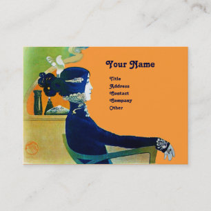 DIVA IN BLUE MONOGRAM Beauty Salon ,Makeup Artist Business Card