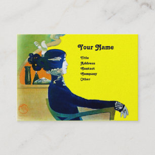 DIVA IN BLUE MONOGRAM Beauty Salon ,Makeup Artist Business Card