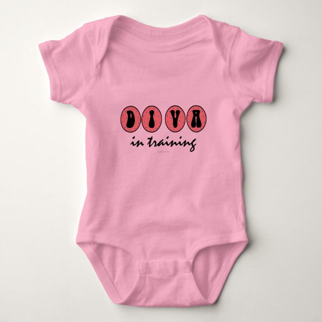 Diva In Training Baby Bodysuit (Front)