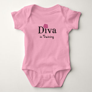 Diva in training baby bodysuit