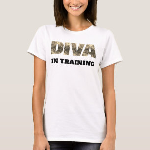 Diva In Training Gold Letters  T-Shirt
