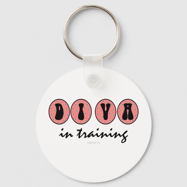 Diva In Training Key Ring (Front)
