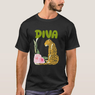 DIVA Leopard Panther Cat Animal Gifts,Diva Tees an