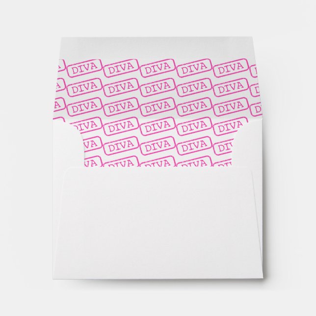 “Diva Lined Envelopes” Envelope (Back (Bottom))