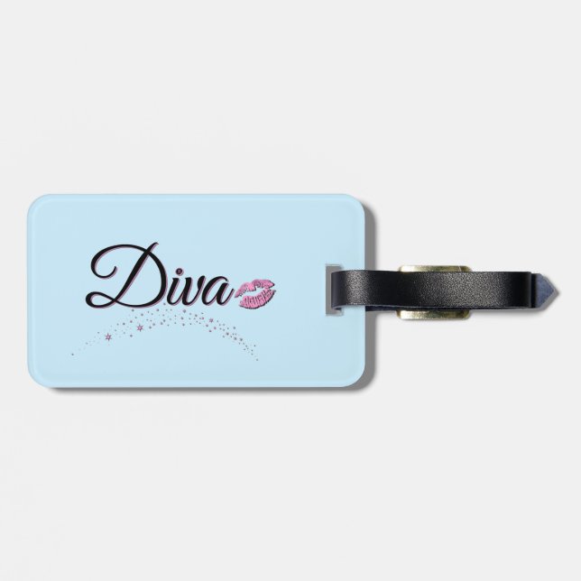 Diva Luggage Tag (Back Horizontal)