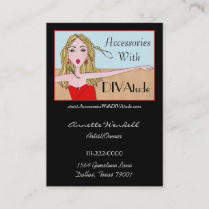 Diva of a Business Card - Chubby