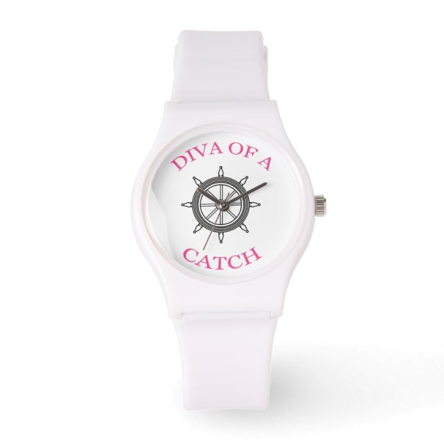 "Diva of a Catch" Nautical Wristwatch (Front)