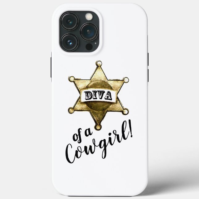 “Diva of a Cowgirl” Case-Mate iPhone Case (Back)