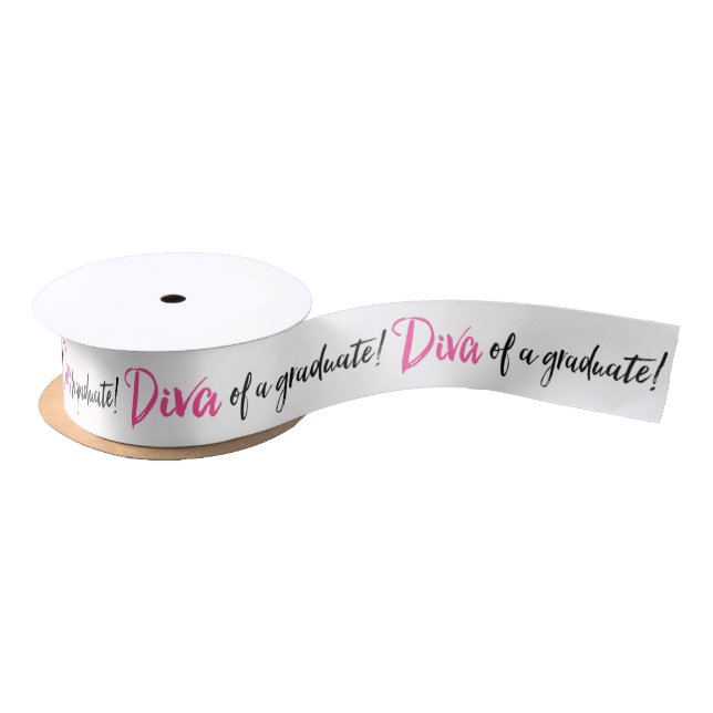 DIVA of a Graduate! Satin Ribbon (Spool)