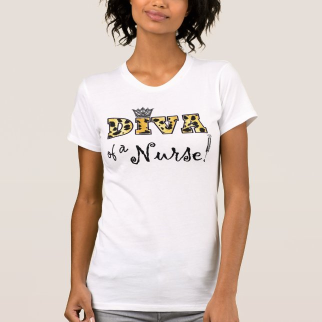 "DIVA of a Nurse!" T-Shirt (Front)