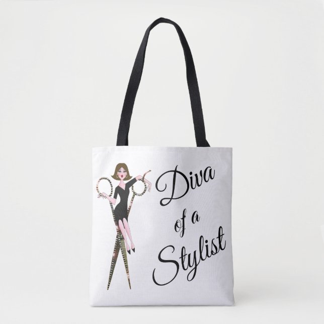 “Diva of a Stylist” Tote Bag (Front)