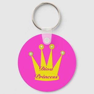 Diva Princess Crown Key Ring