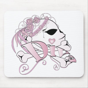 Diva Skull Mouse Pad
