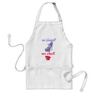Diva Slogan No Shoes No Chef Standard Apron