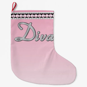 Diva Sparkle Large Christmas Stocking