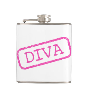 “Diva Stamped and Approved” Hip Flask